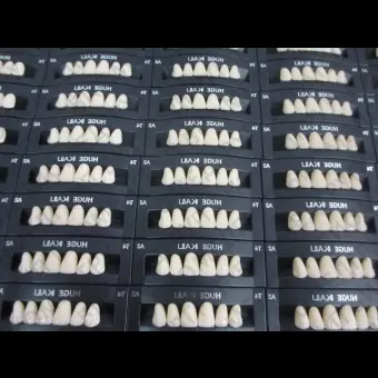 Зубы акриловые 2х слойные Kaili гарнитур 28 зубов, HUGE DENTAL T6B2