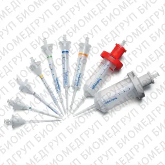 Шприцынаконечники Combitips Advanced на 0.2 мл Eppendorf Quality, цвет маркировки голубой, 100 шт/уп 4 упаковки по 25 штук