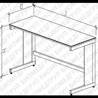 Стол лабораторный высокий, 1200х750х900, столешница Durcon