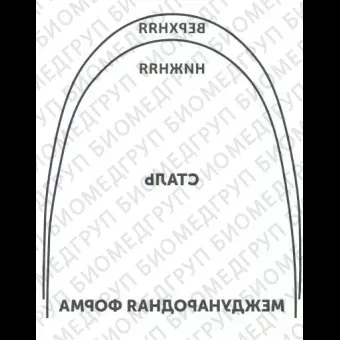 Дуги ортодонтические международная форма нижние БетаТитан INT BT L .017x.025/.43x.64