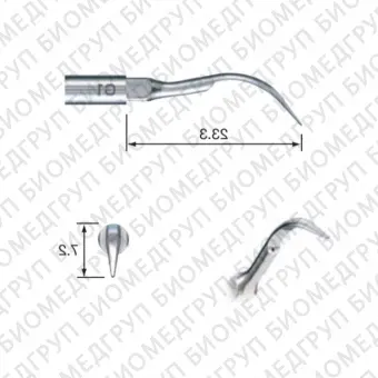 G1E  насадка для удаления зубного камня для скалера EMS