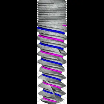Цилиндрический конический зубной имплантат Versatile