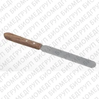 Шпатель с деревянной ручкой, длина 230 мм, лопатка 13030 мм, нержавеющая сталь, Bochem, 3492
