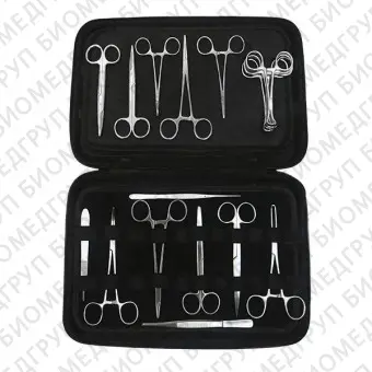 Комплект ветеринарных инструментов для общей хирургии SP0051C