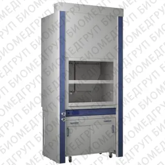 Шкаф приточновытяжной с дренажной системой для работы с дымящими кислотами ЛАБPRO ШПВК 120.90.260 PPPVC