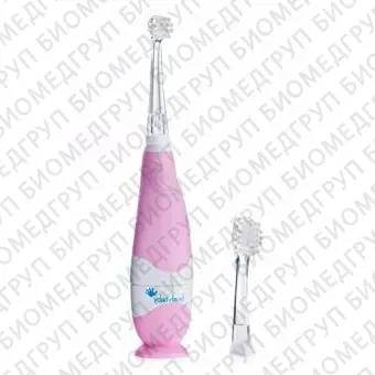 BrushBaby BabySonic звуковая зубная щетка, 03 года, розовая
