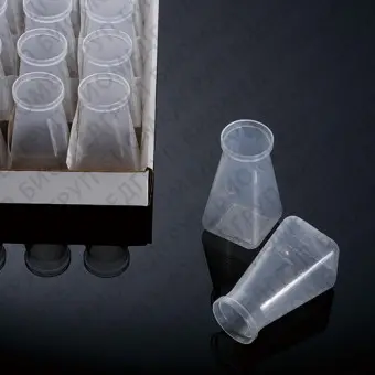 Бутылки для разведения дрозофил, 57x57x103 мм, полипропилен, в лотке, 25 шт/упак, 8 упак/короб, Biologix, Китай, 5117721