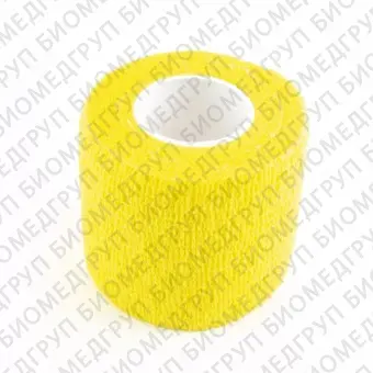 Профимед, Бинт самофиксирующийся, адгезивный, бандаж, 5 см x 4,5 м, желтый