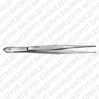 BD701R  пинцет хирургический по Brown, тонкозубчатый, длина 150 мм