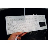 Медицинская клавиатура с сенсорной панелью KBSTRC106T-W