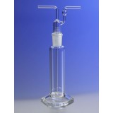 Склянка для промывания газов с пробкой, 500 мл, горловина 29/42, d трубок 8 мм, размер склянки 64×390 мм, боросиликатное стекло, Corning, 1760-500