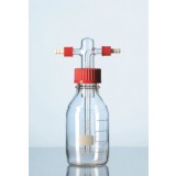 Склянка для промывания газов с винтовой крышкой, 500 мл, горловина 45 GL, d трубок 9 мм, боросиликатное стекло, DWK Life Sciences (Duran, Wheaton, Kimble), 247130008