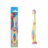 Brush-Baby FlossBrush NEW зубная щётка, с 6 лет, желтая