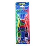 Набор детских зубных щеток Firefly PJ MASKS с защитным колпачком